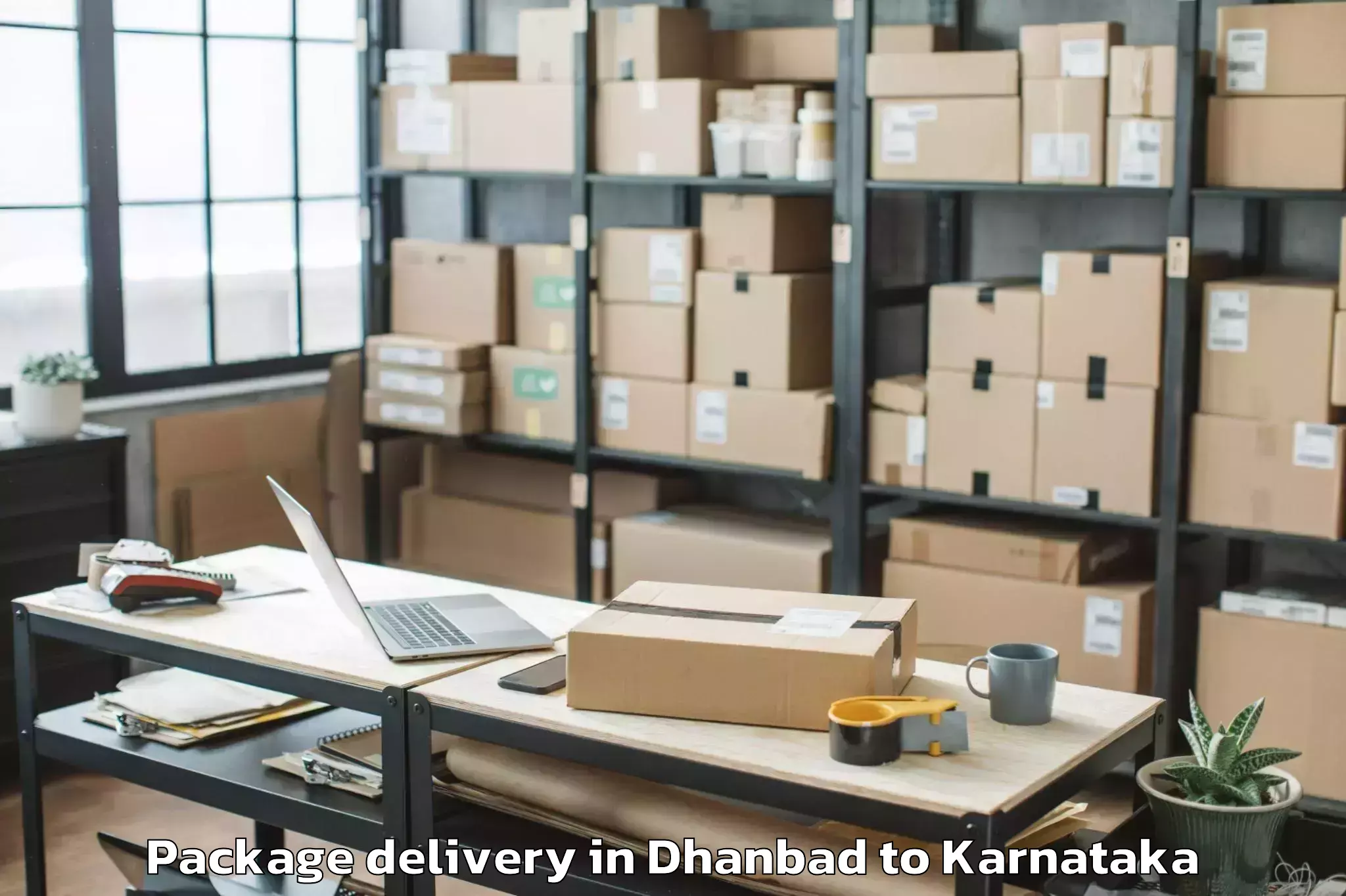 Trusted Dhanbad to Yellapur Package Delivery